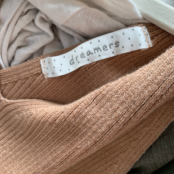 Ribbed Bodycon Dress With Slit - Picture 5 of 5